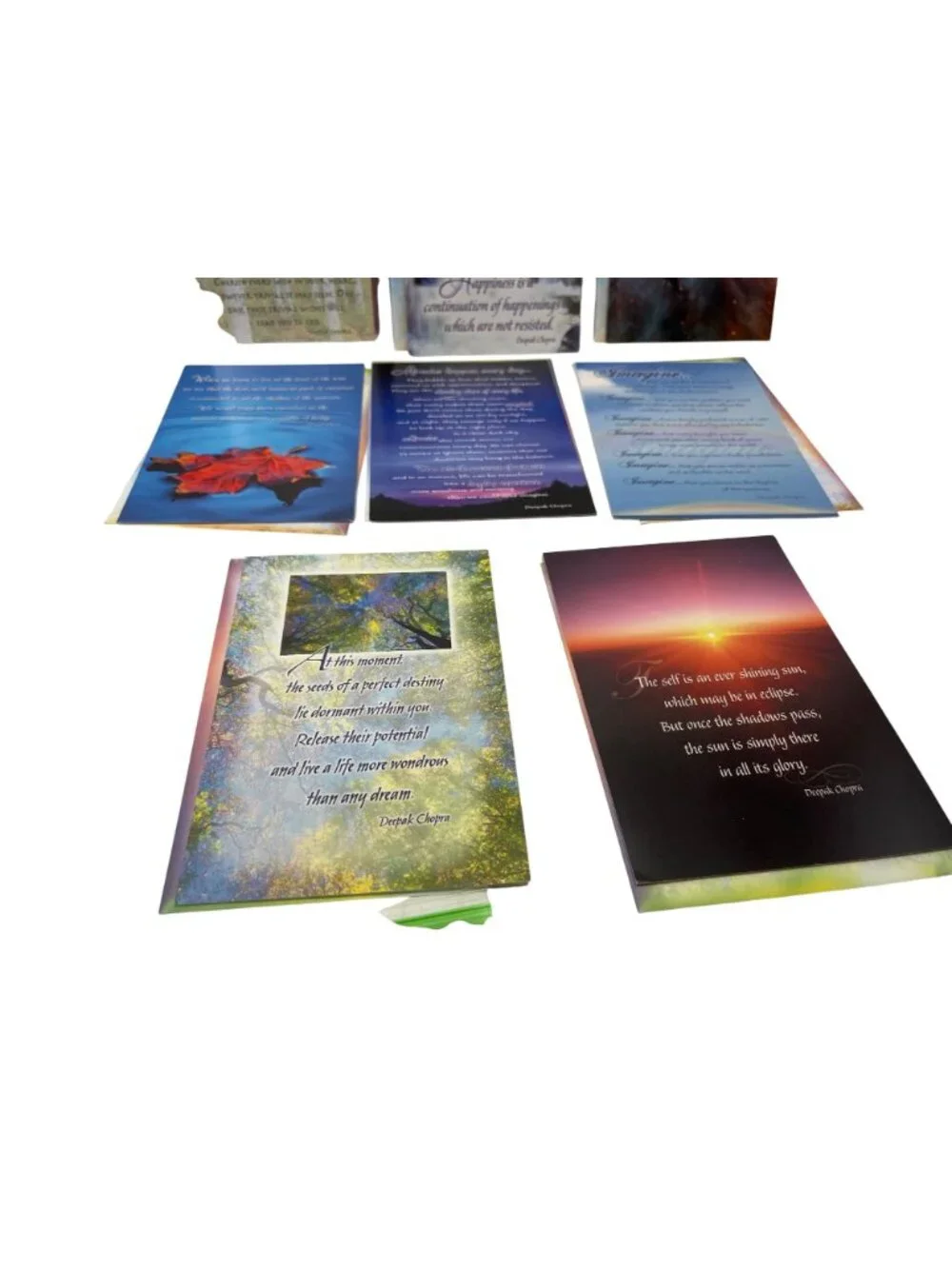 Heaven Within Inspirational Cards & Envelopes By Deepak Chopra Lot Of 8 Cards